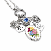 september birthday flower necklace