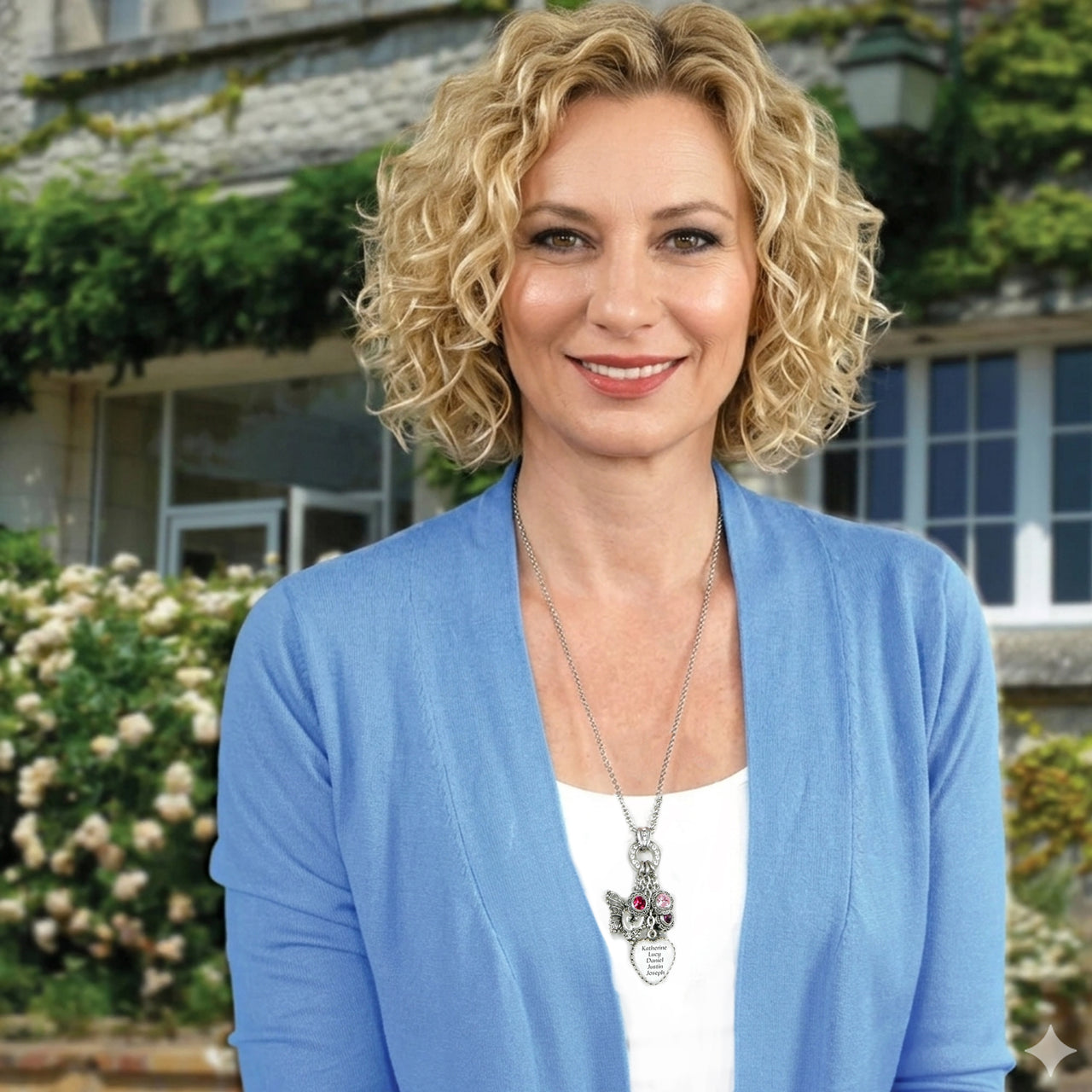 Mother's Heart Birthstone Necklace