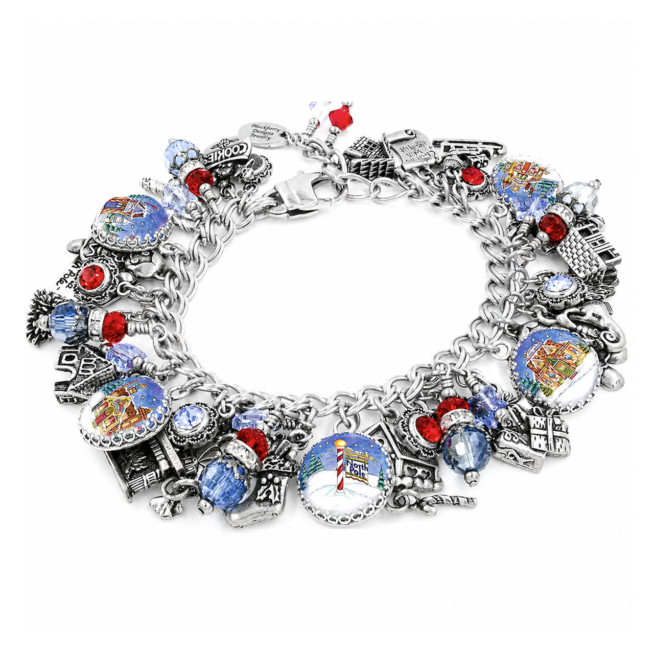 North Pole Christmas Charm Bracelet