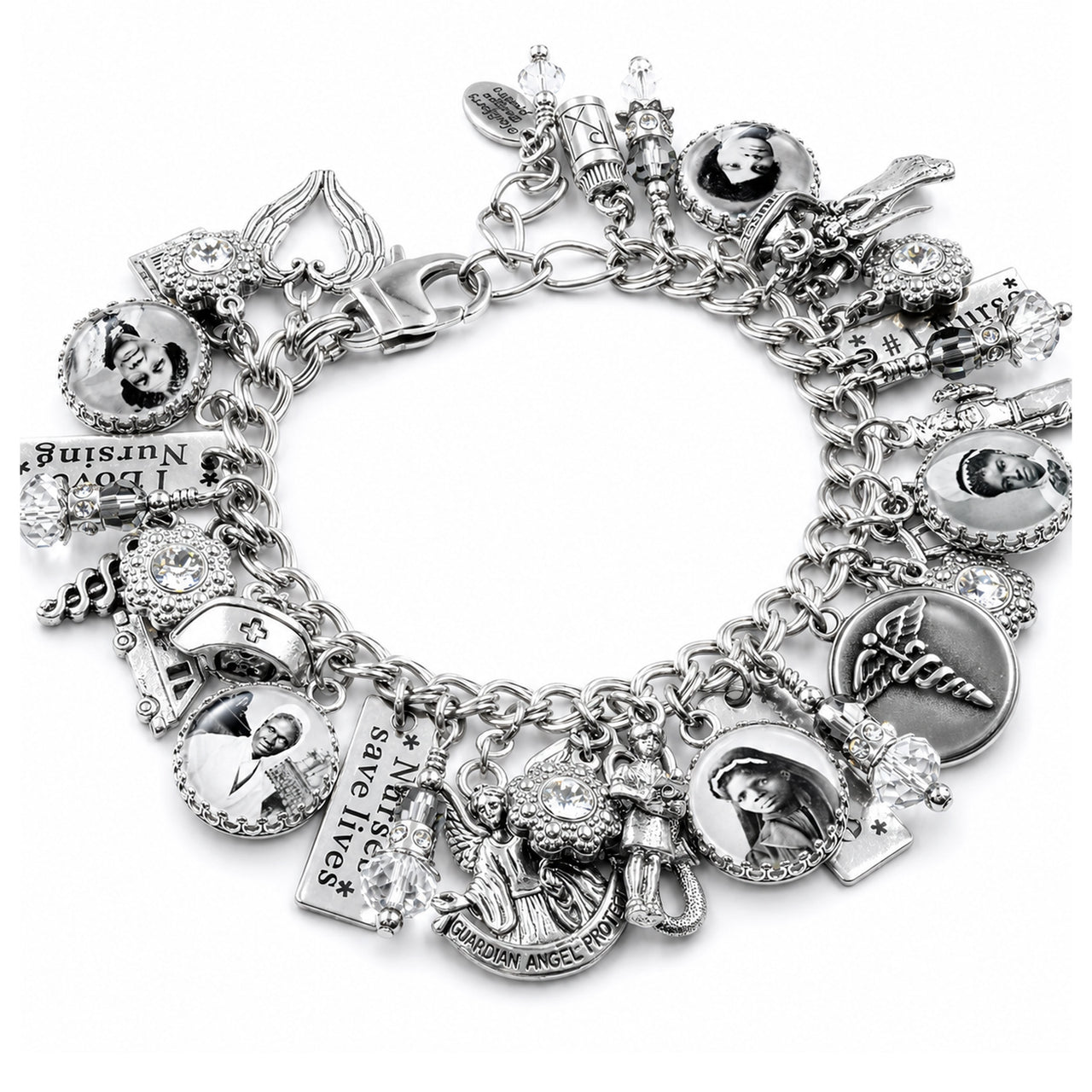 photo of nurse charm bracelet