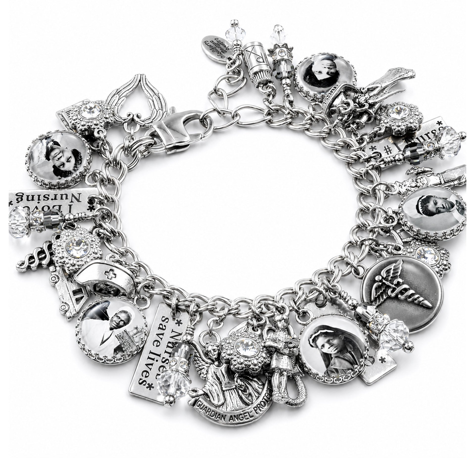 photo of nurse charm bracelet