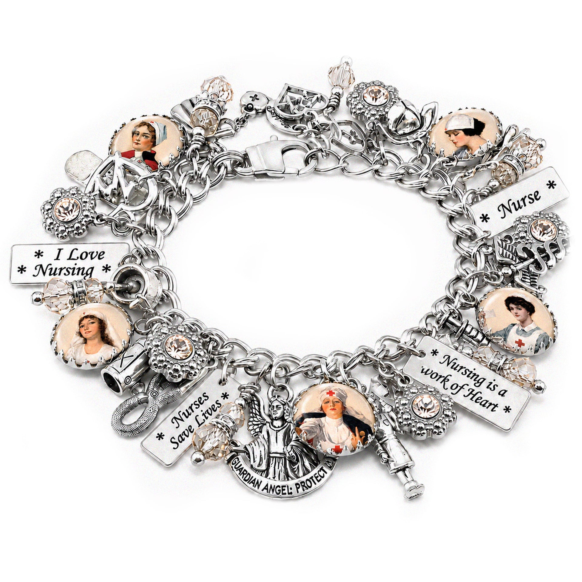 nurse charm bracelet