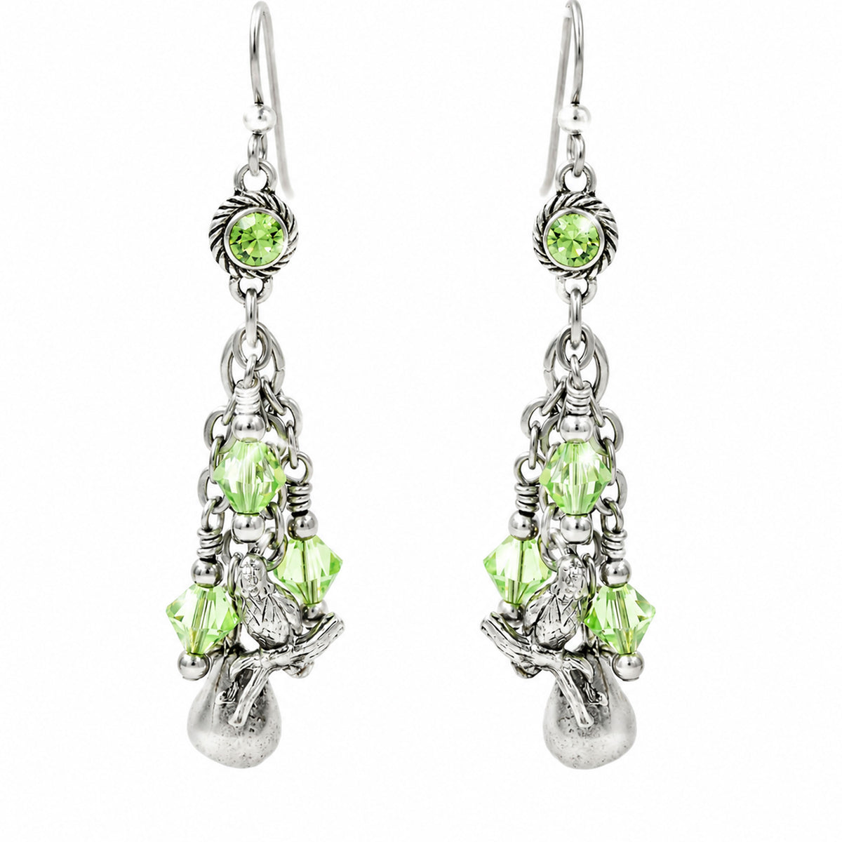 Christmas Earrings, 1st Day, Partridge in a Pear Tree