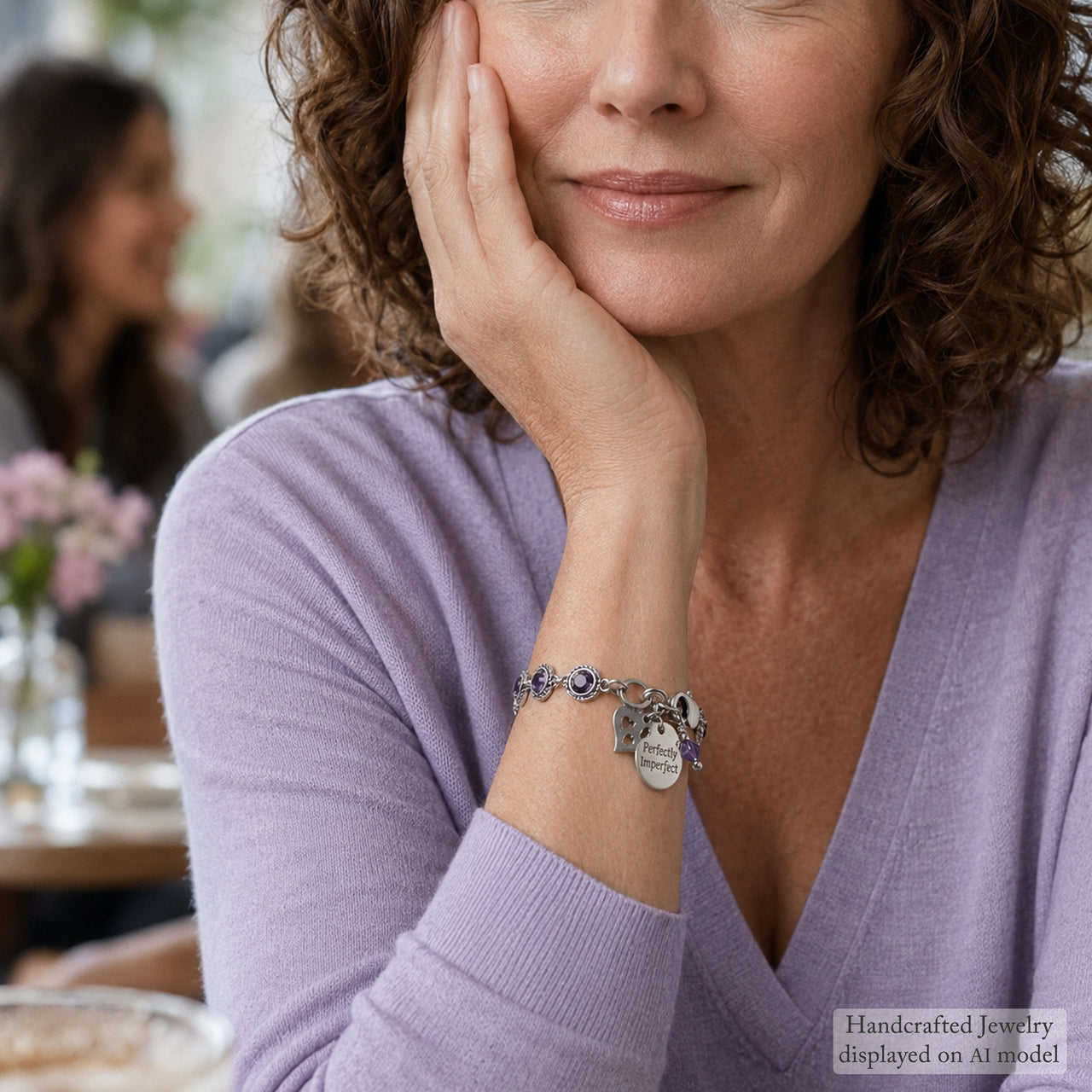 February Birthstone Link Bracelet – Amethyst Jewelry