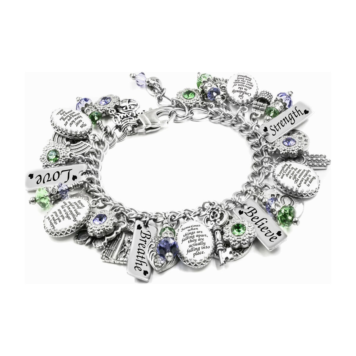 Great Quotes Charm Bracelet
