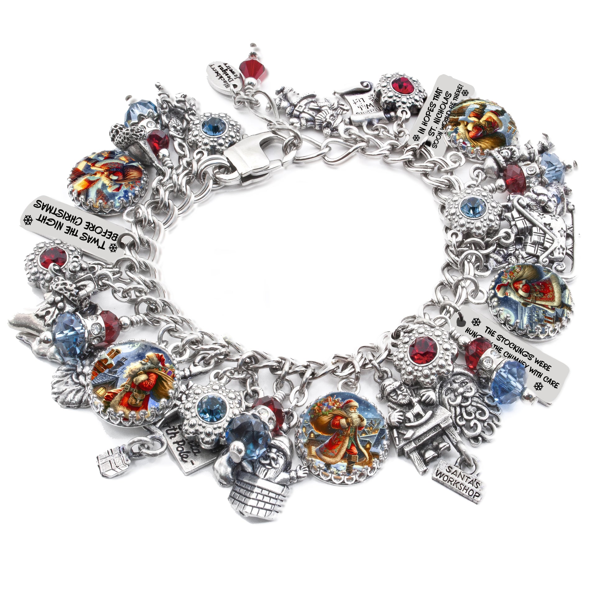 santa charm bracelet