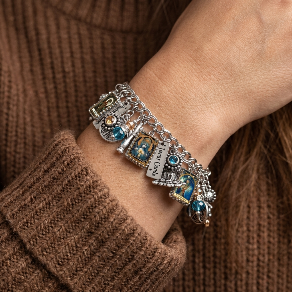 Tarot Card Bracelet, Personalized Tarot Cards