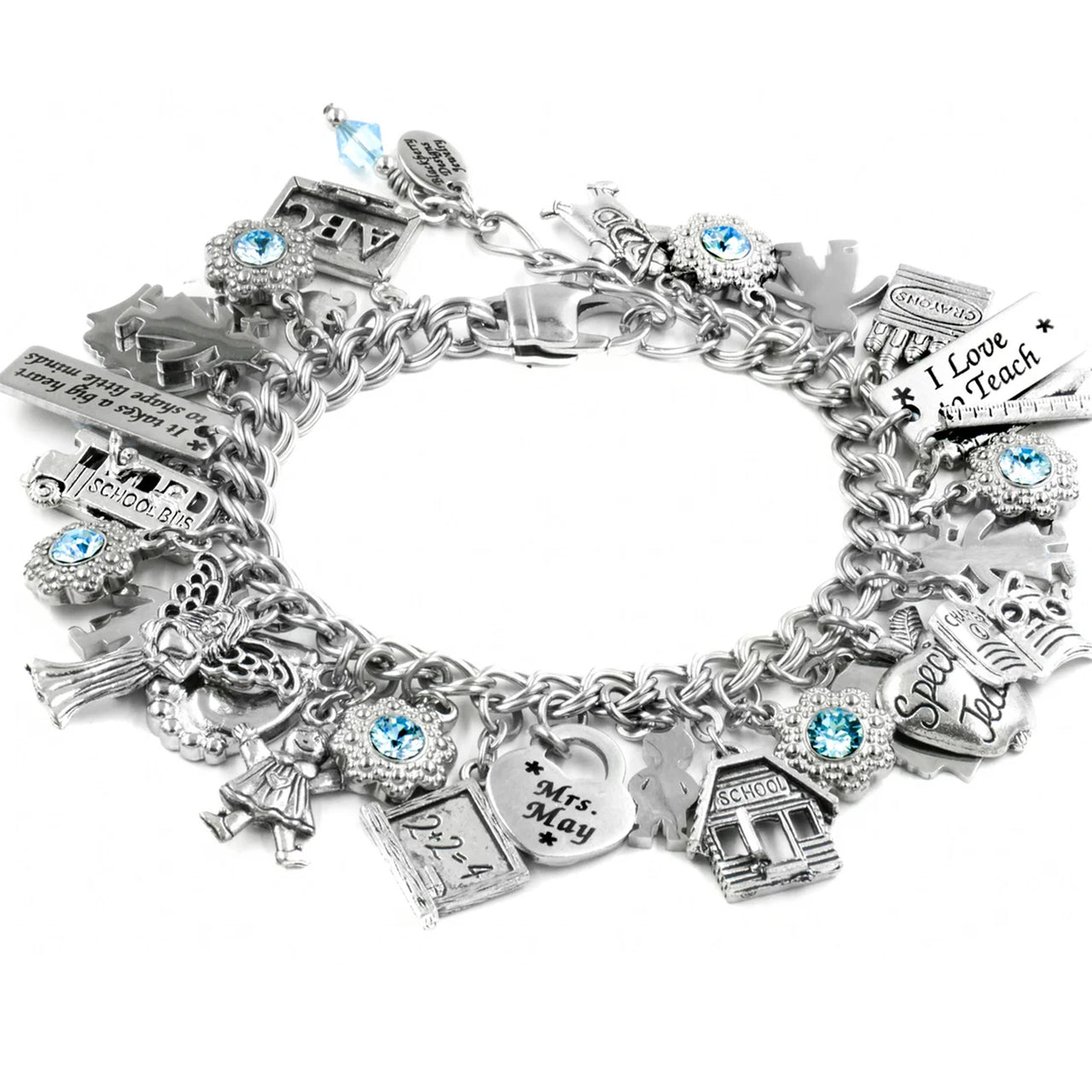 End of Year Teacher Gift Charm Bracelet