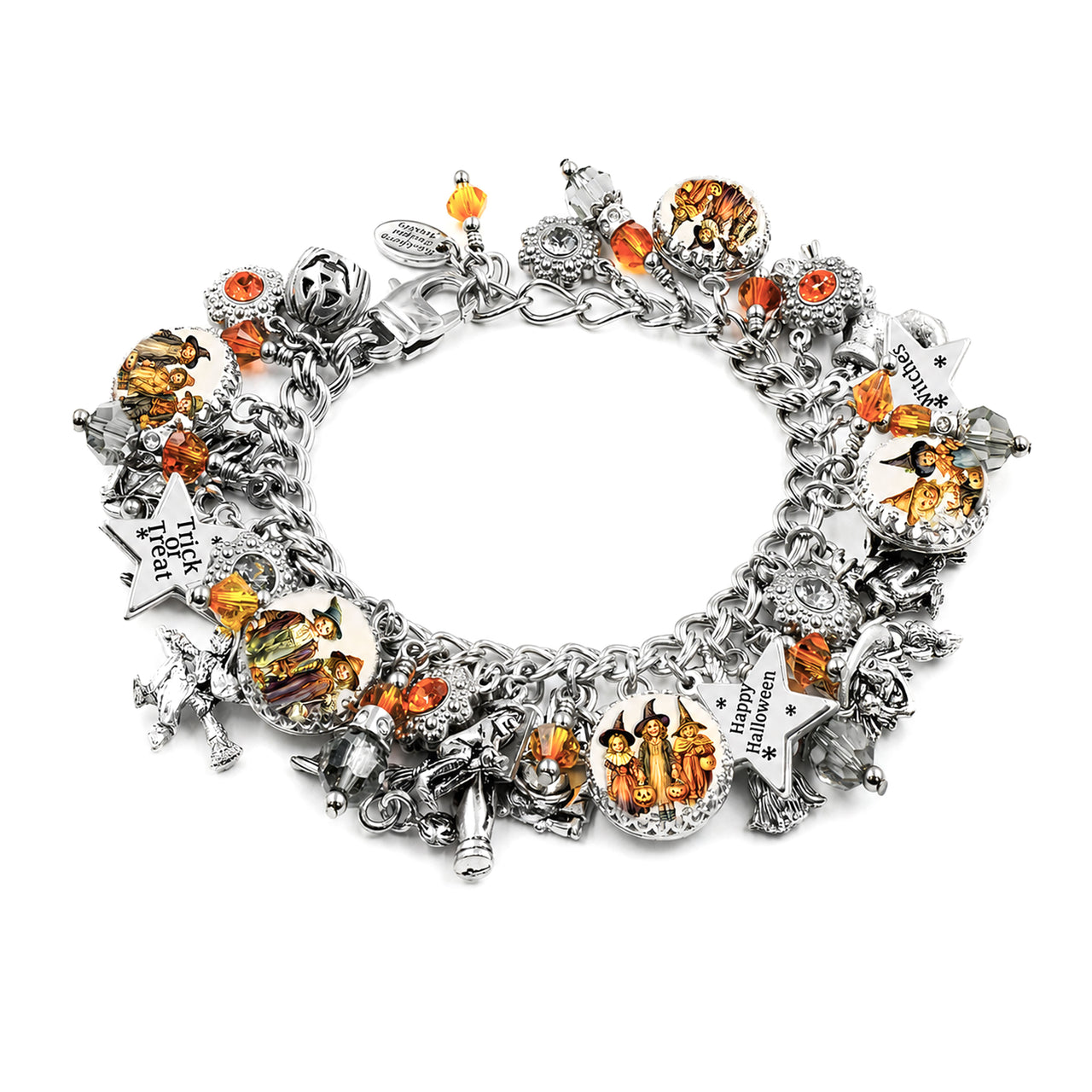 Vintage Halloween Charm Bracelet – Trick or Treat Jewelry