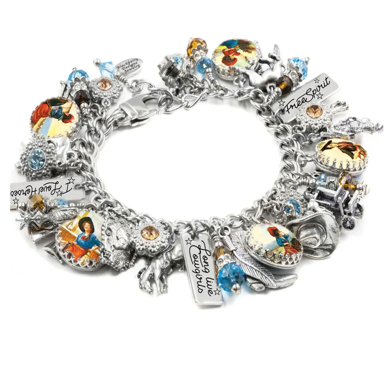 Cowgirl Western Charm Bracelet