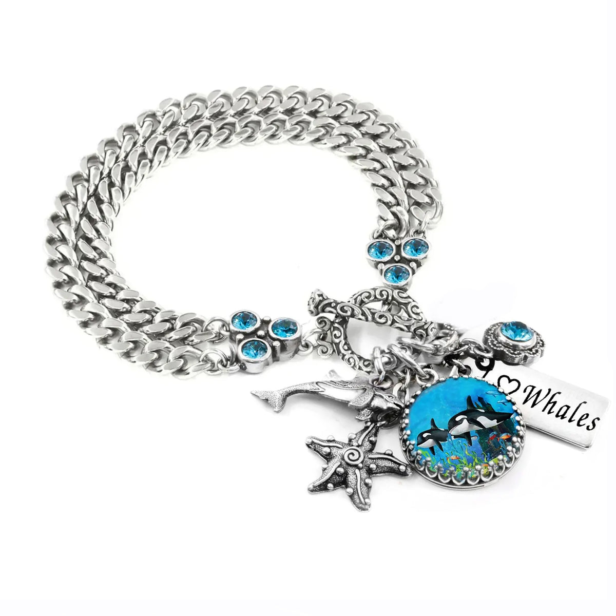 Whale Charm Bracelet