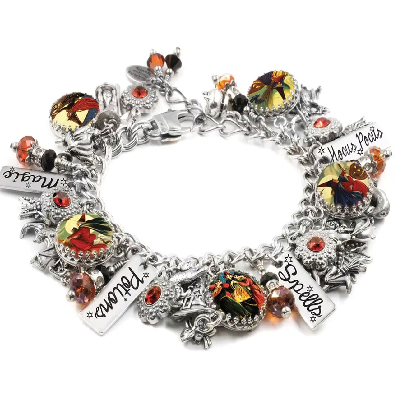 Witch Charm Bracelet – Halloween Jewelry