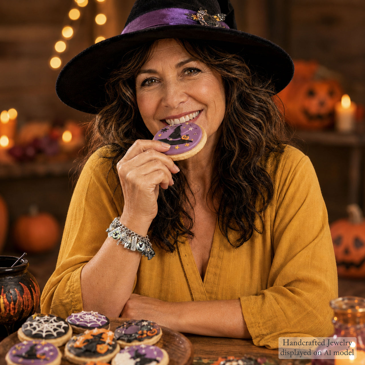 Flying Witch Charm Bracelet – Halloween Magic