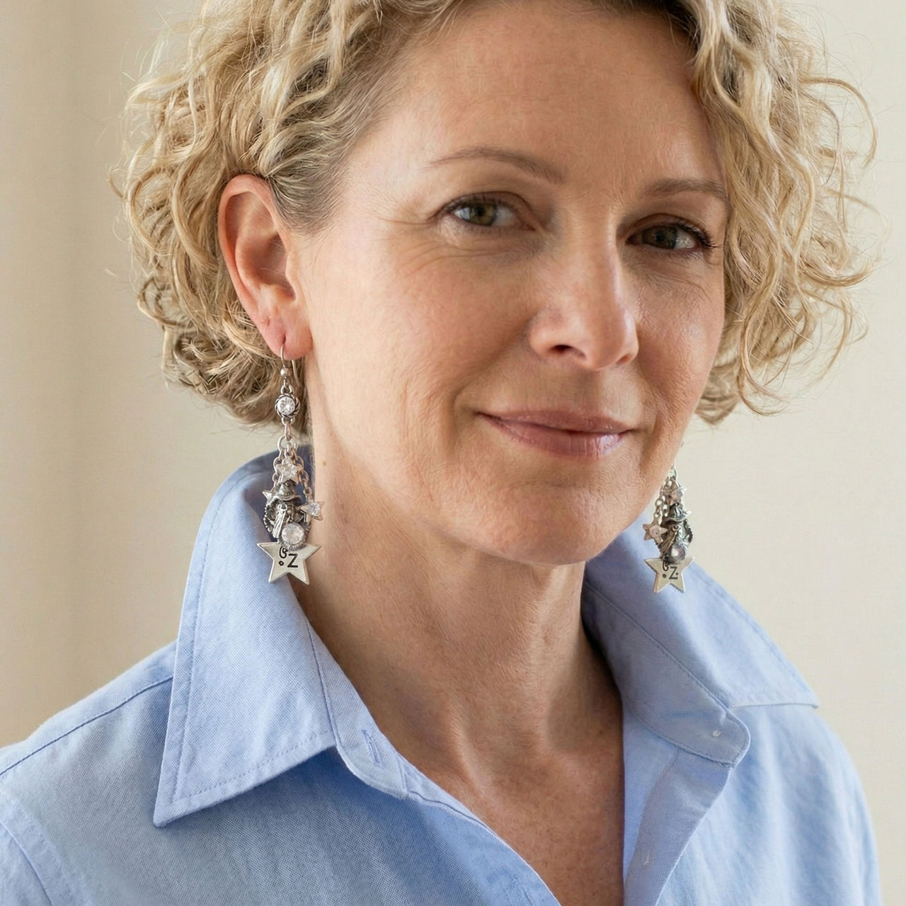 Wizard Crystal Earrings – Magical Crystal Ball Charm