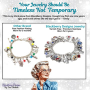 a picture of a bracelet with charms on it