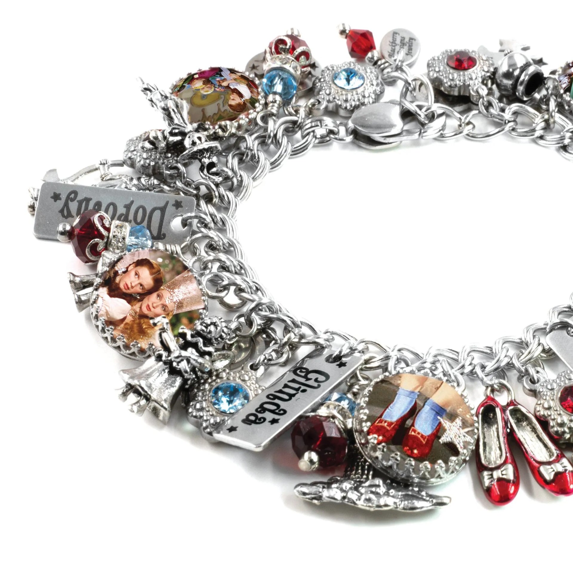 ruby red shoes charm bracelet