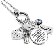 graduation birthstone necklace