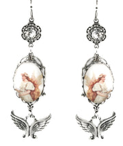handcrafted angel earrings