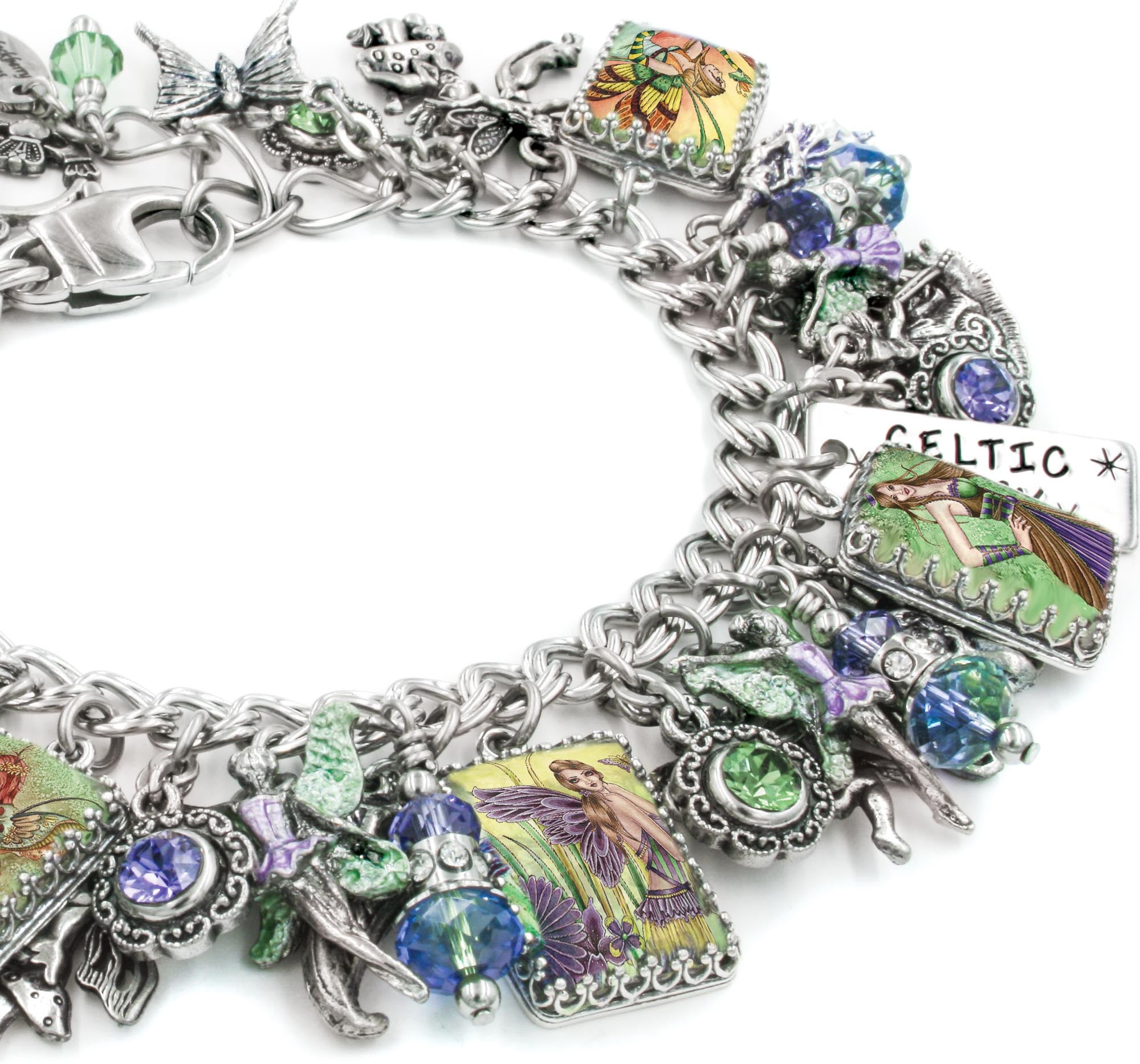 Irish Fairy Charm Bracelet with Celtic Jewelry – Blackberry Designs Jewelry