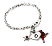 Minimalist Red Cardinal Bracelet
