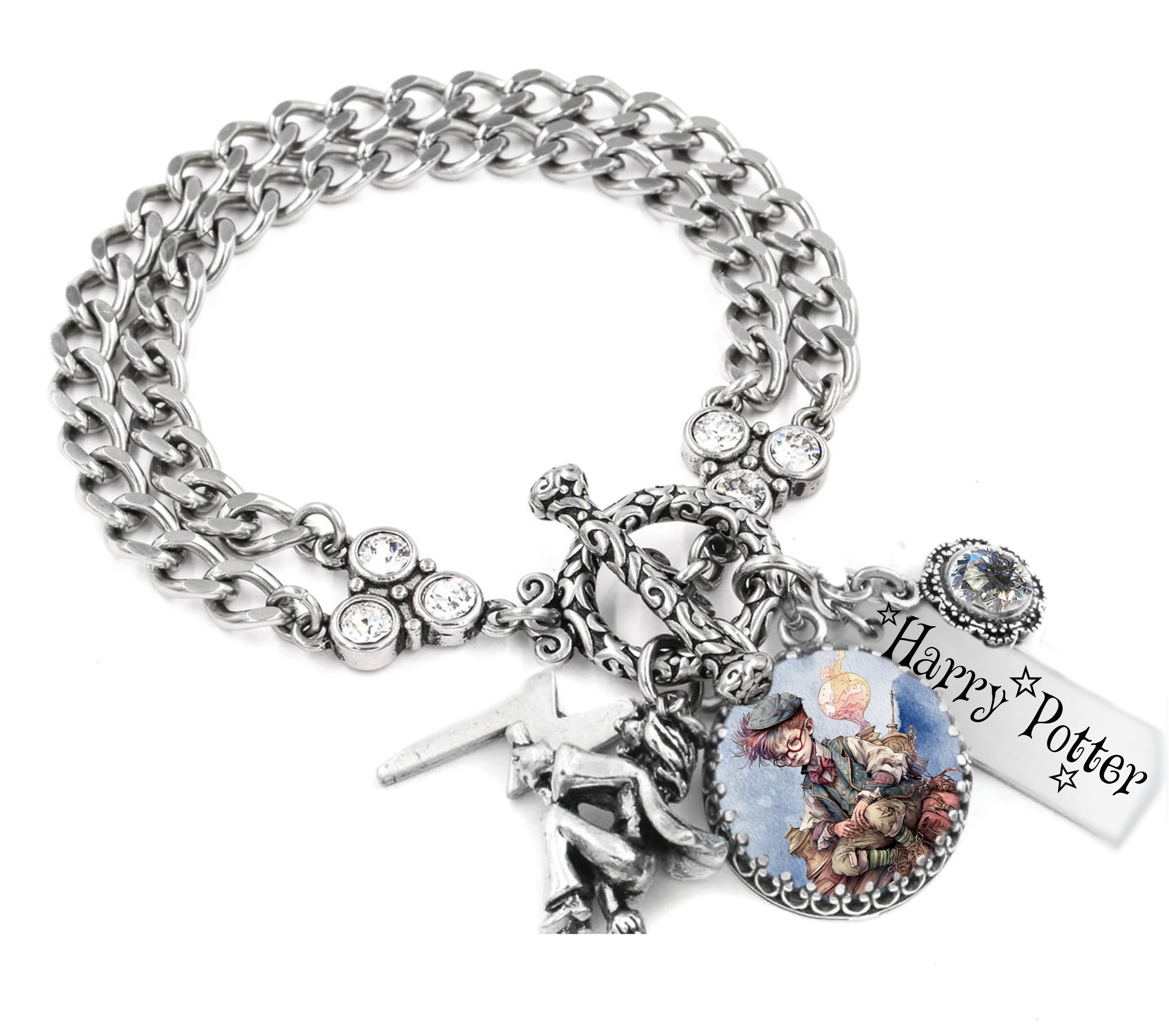 Harry Potter Silver Charm Bracelet