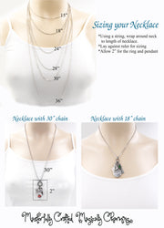sizing for Real Mermaid Necklace