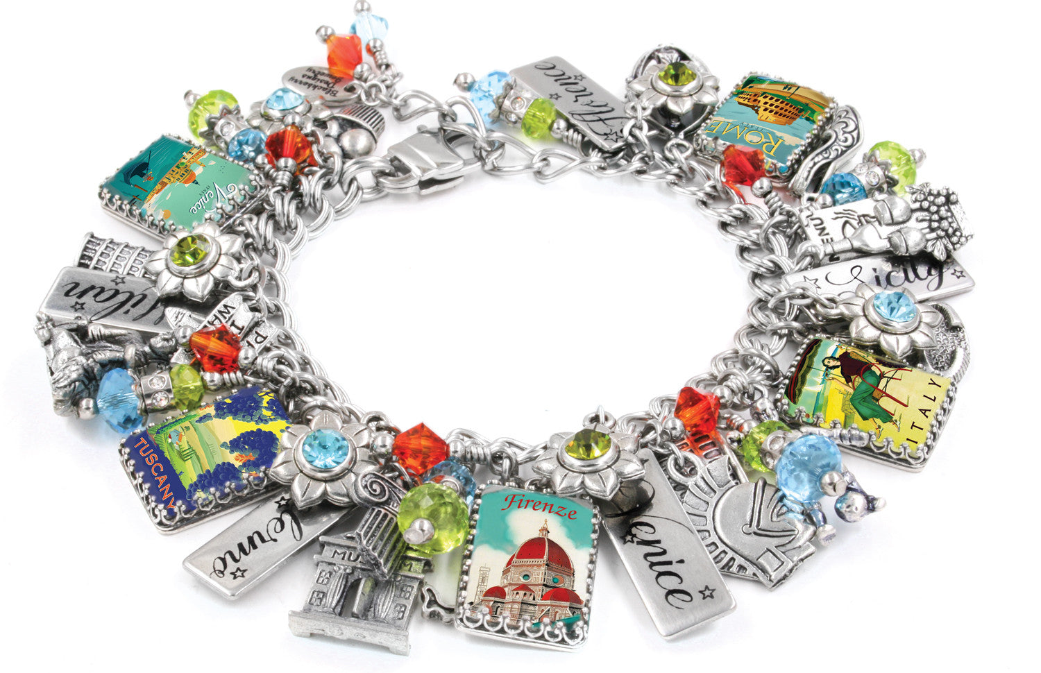 photo of personalized italian charm bracelets