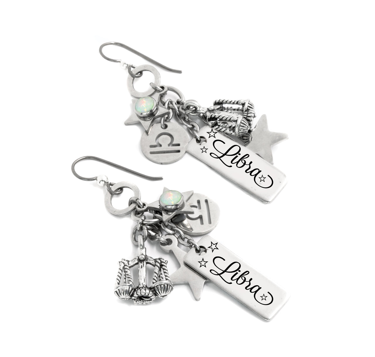 Libra Horoscope Gemstone Earrings