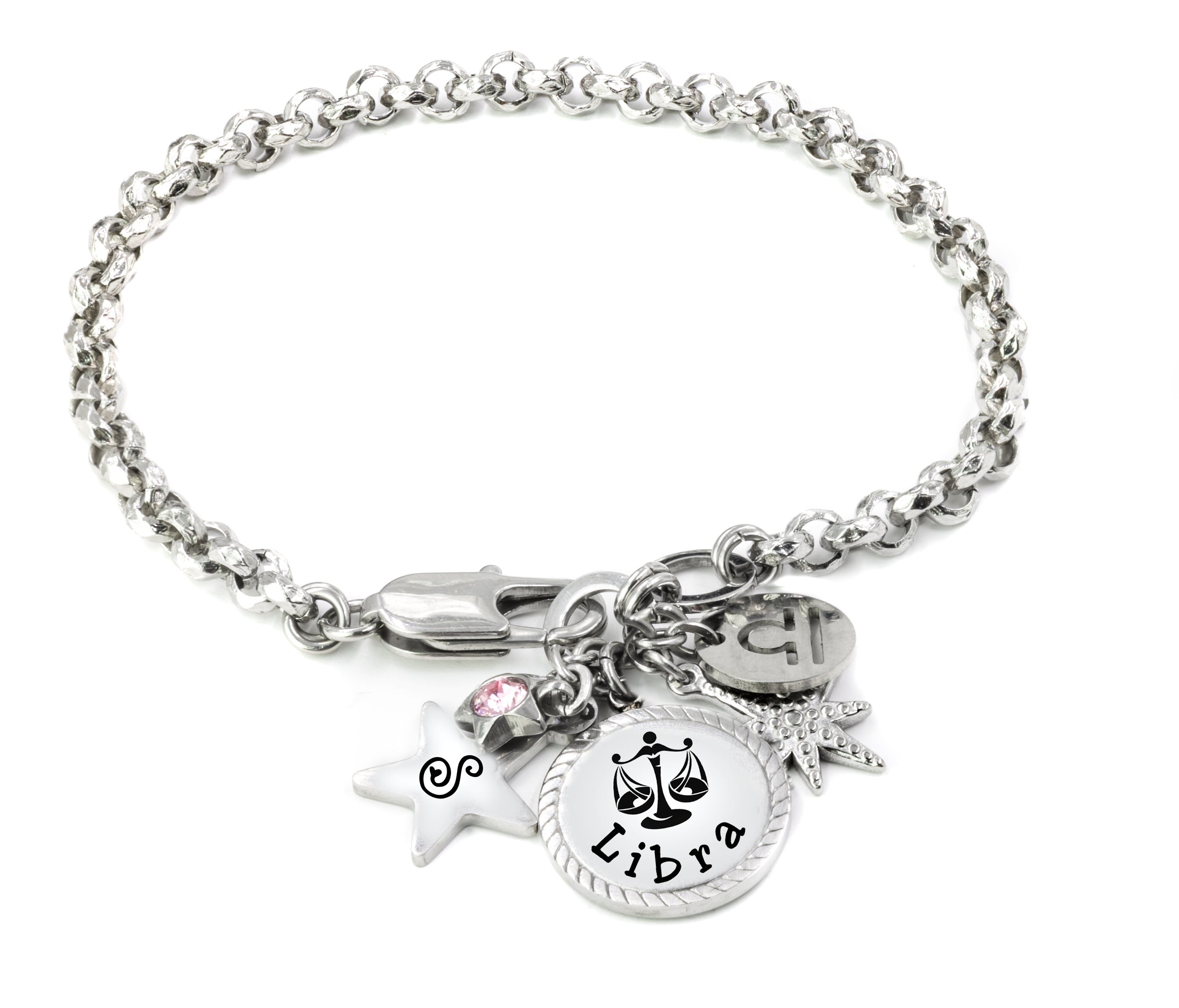 Libra charm bracelet sale