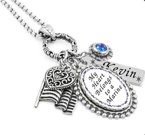 Marine deals wife necklace