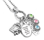 photo of grandmother birthstone necklace