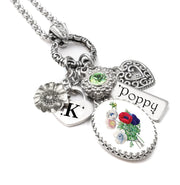 august month flower necklace