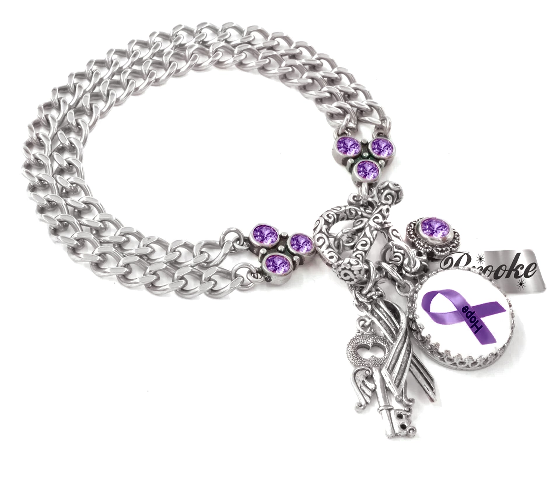 Purple Awareness Bracelet