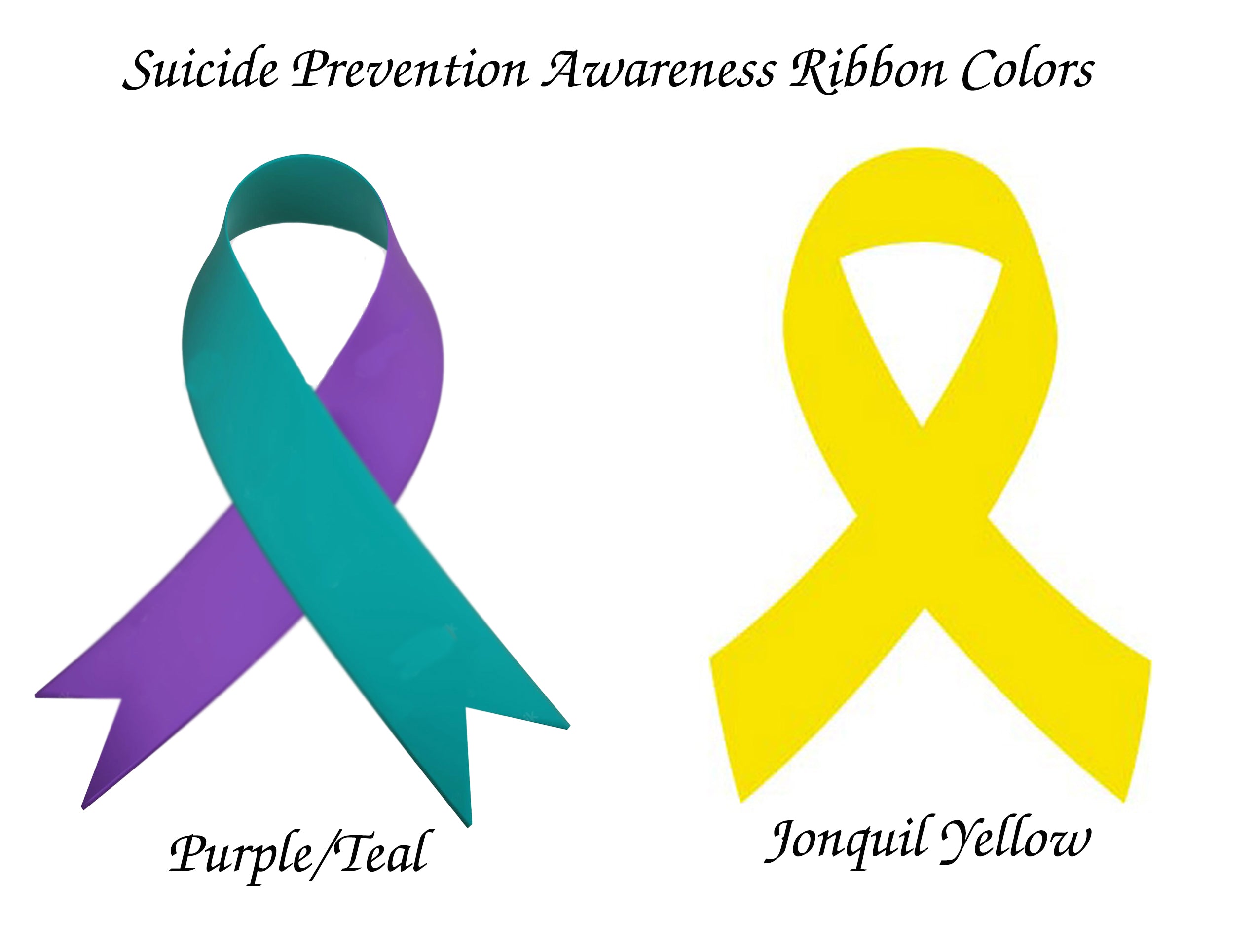 suicide ribbon color