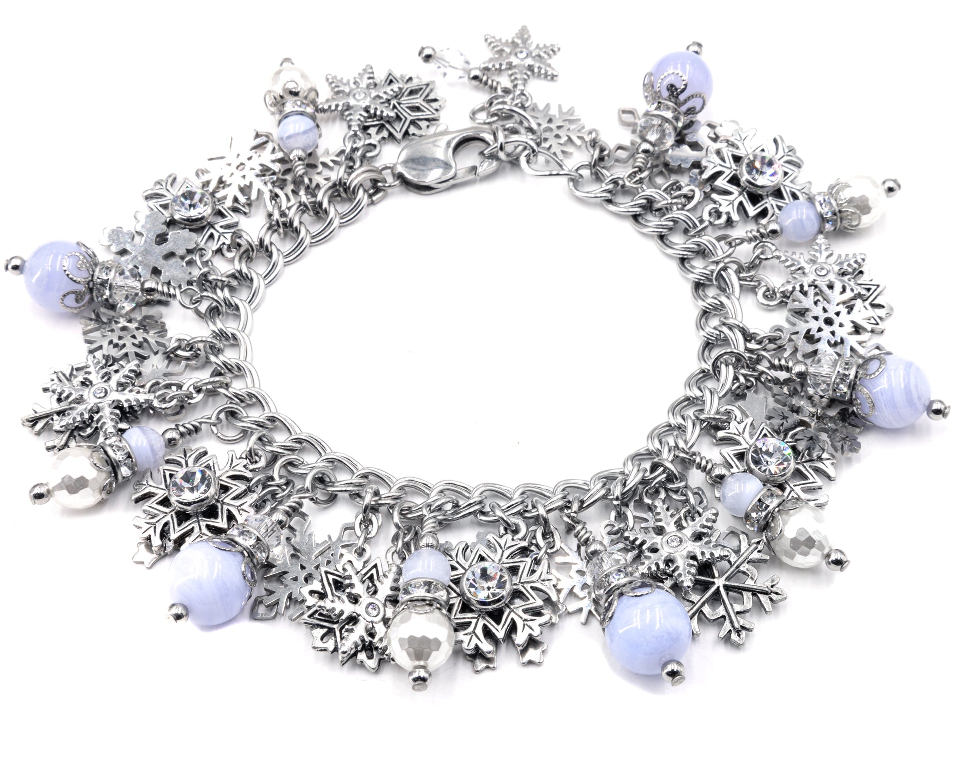 silver snowflake bracelet