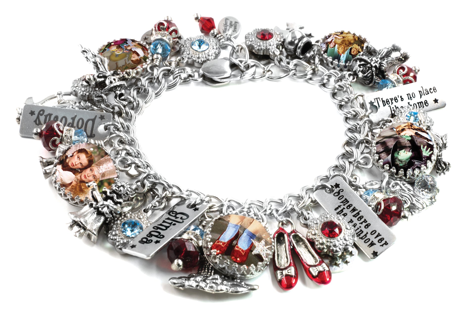 ruby red shoes charm bracelet