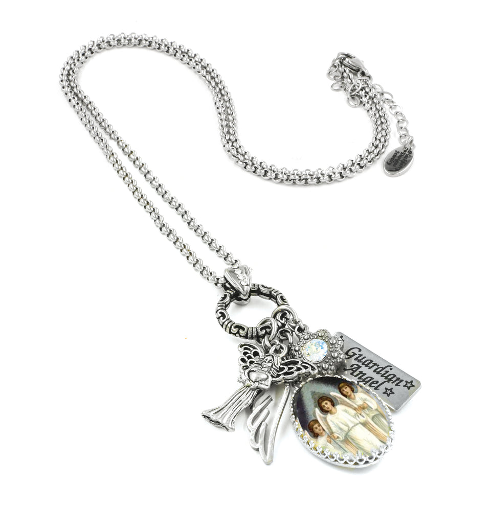 Guardian Angel Necklace Angel Jewelry Guardian Angel Spiritual