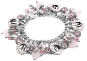 amour bracelet, pink hearts, valentines day