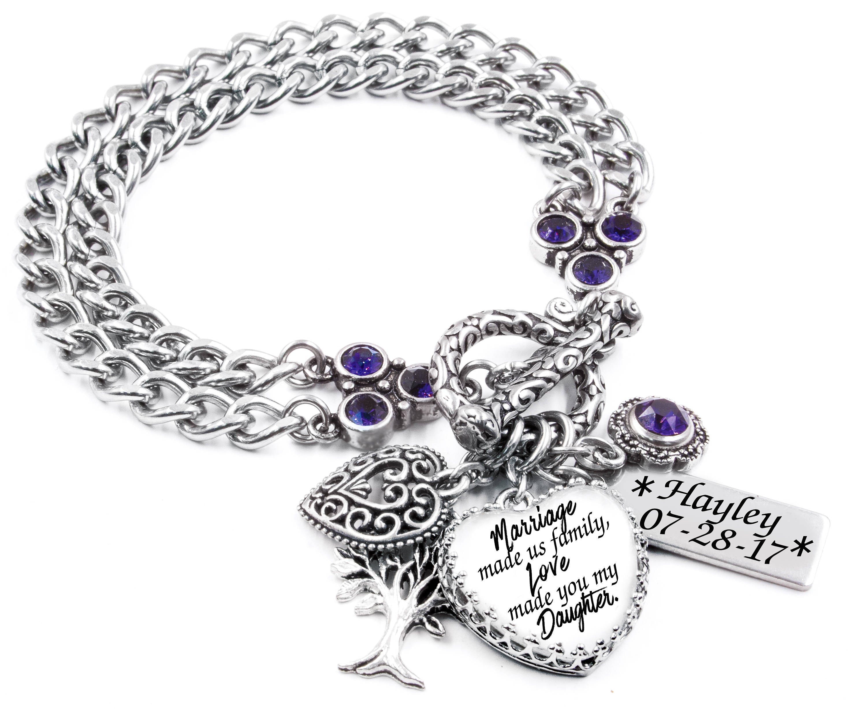 Step daughter outlet charm bracelet