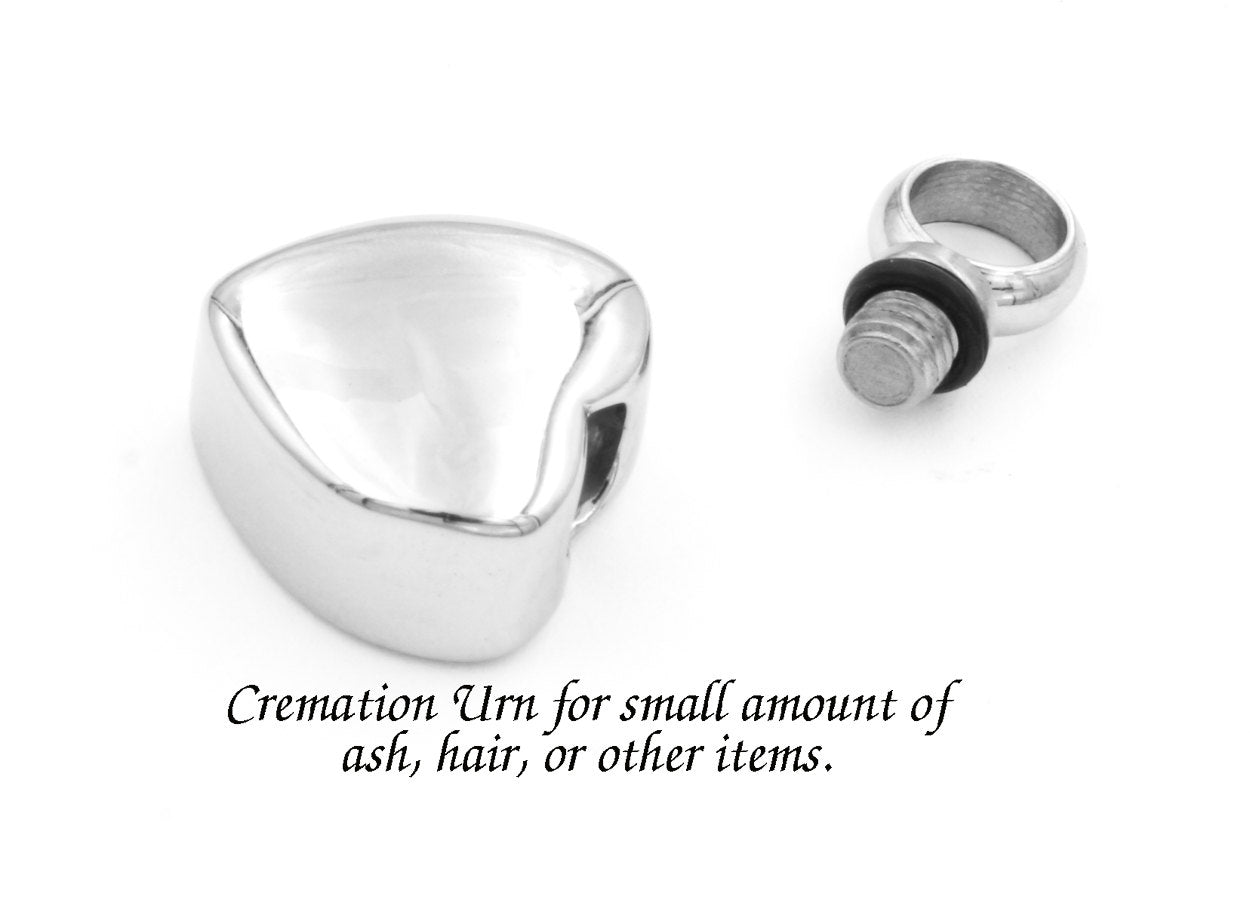 Memorial Heart Urn For Bracelet Cremation Ashes