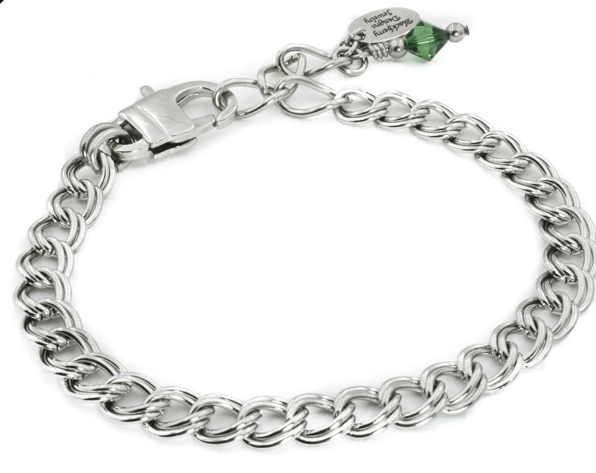 Taraash Double Side Figaro 925 Steling Silver Bracelet for Men AP11FGH