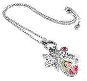funeral gift memory photo necklace