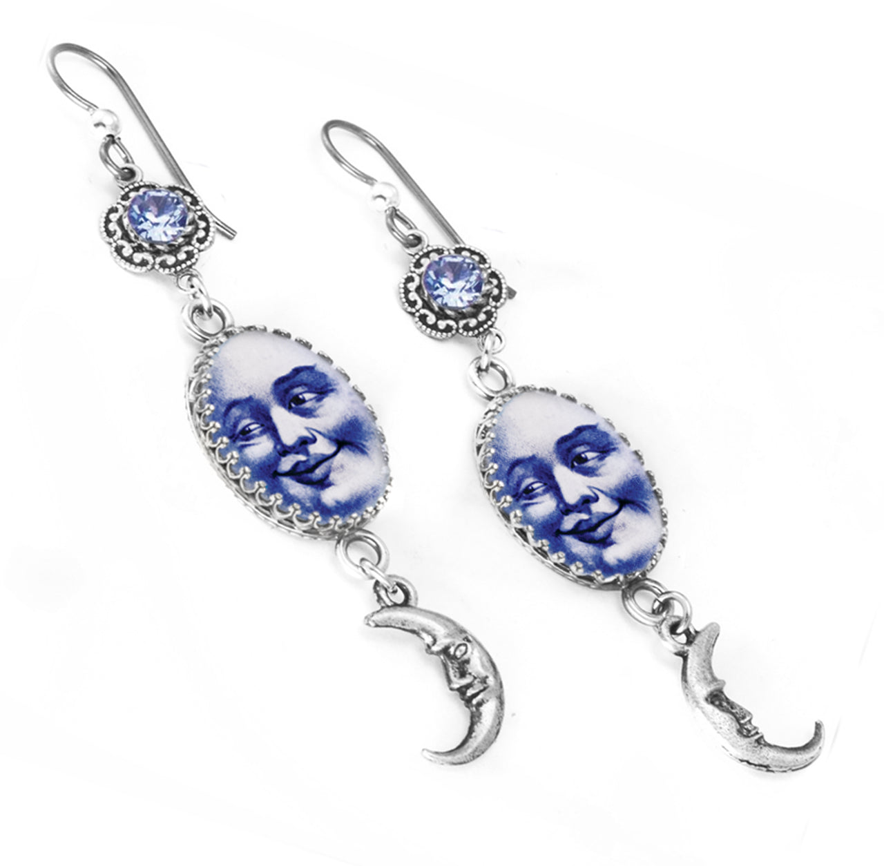 blue moon earrings
