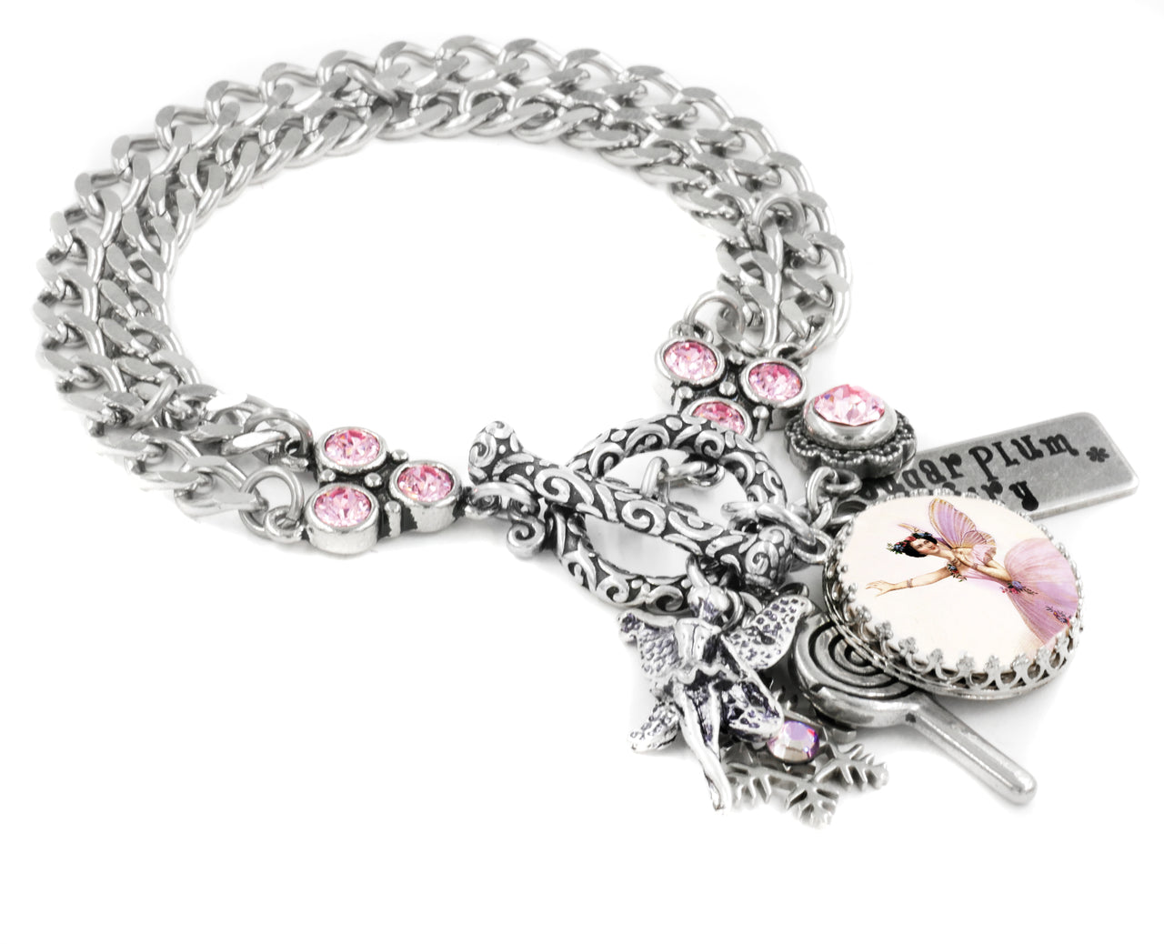 sugar plum fairy charm bracelet